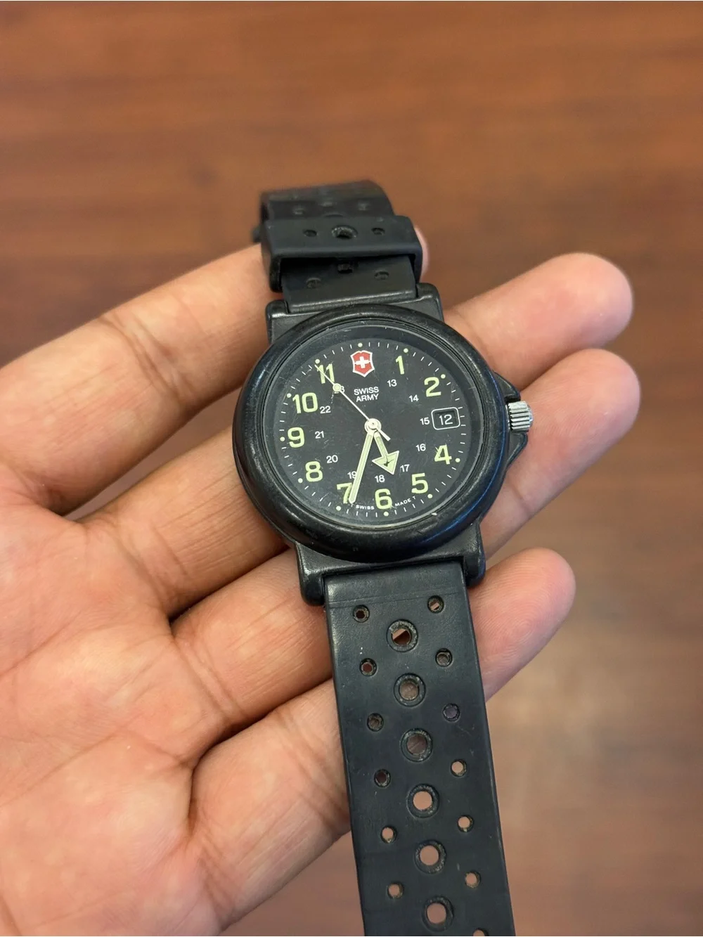 Victorinox Swiss Army Black Sport Watch (not working )